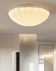 Pleated Shell-Inspired Ceiling Lamp