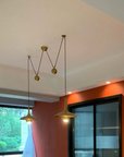 Copper & Chrome Pendant Lamp