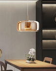 Curved Mirror-Finish Pendant Lamp