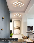 Square Intersecting Ceiling Lamp