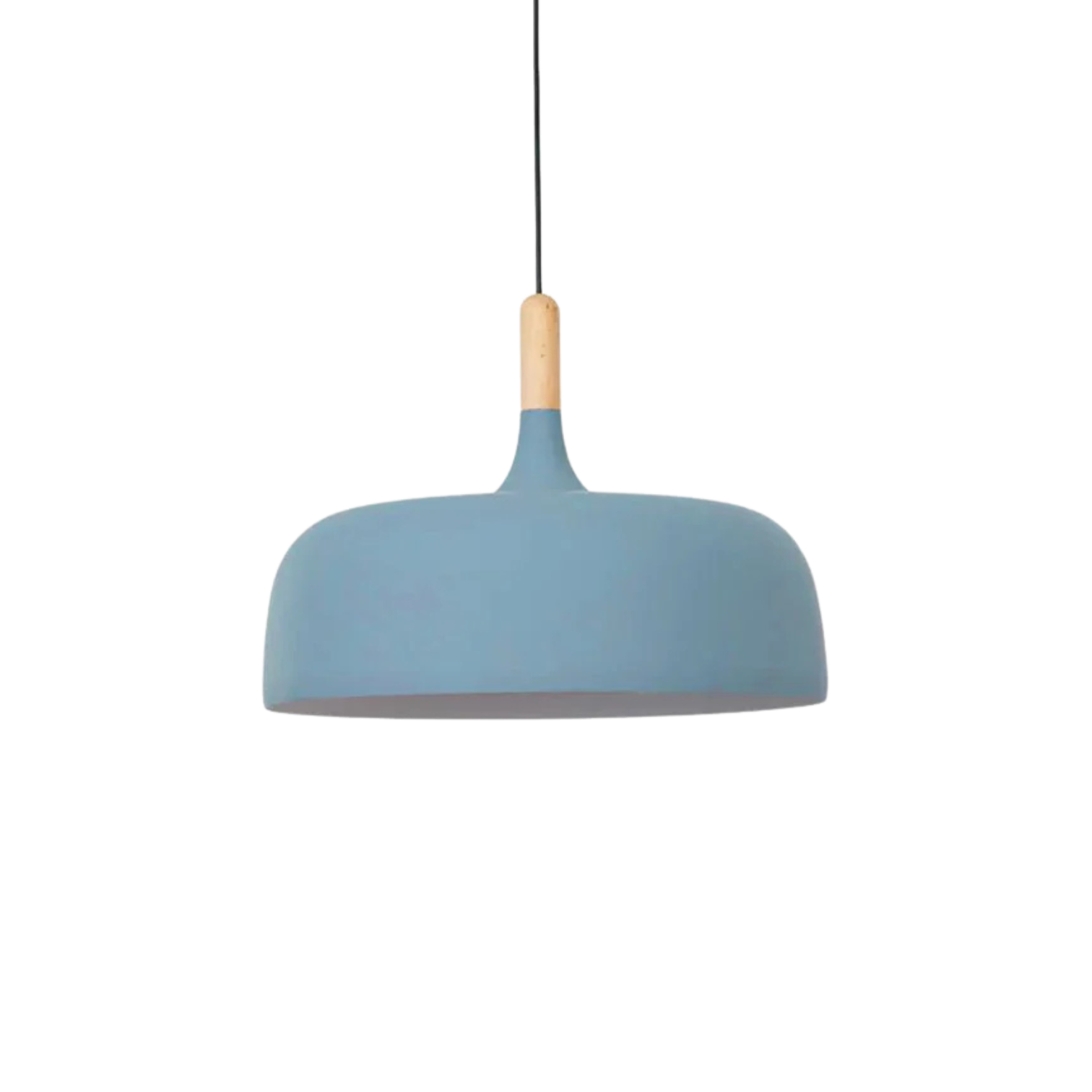 Wood Accent Cloud Pendant Lamp