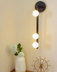 Vertical Globe Wall Lamp