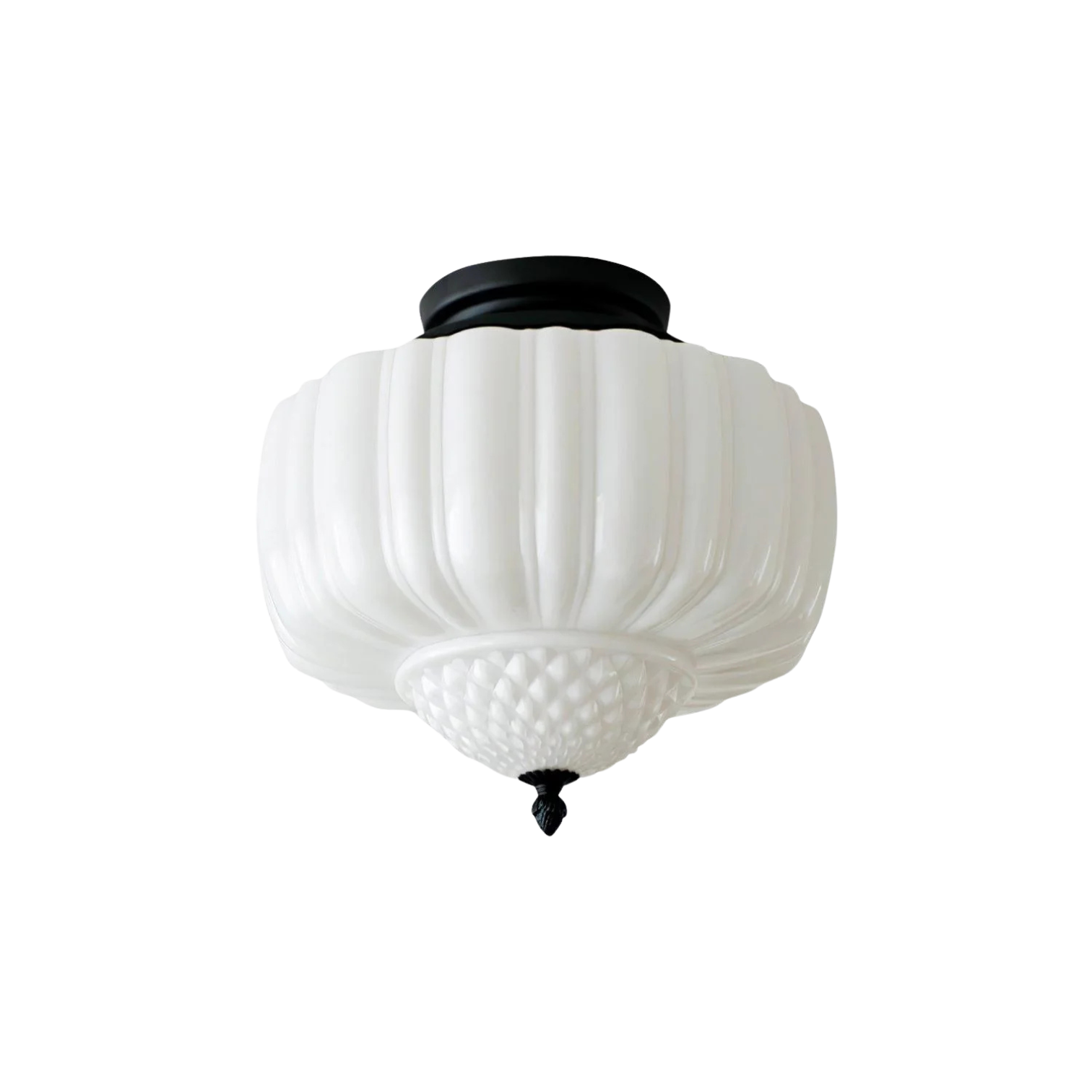 Vintage-Style Glass Ceiling Lamp