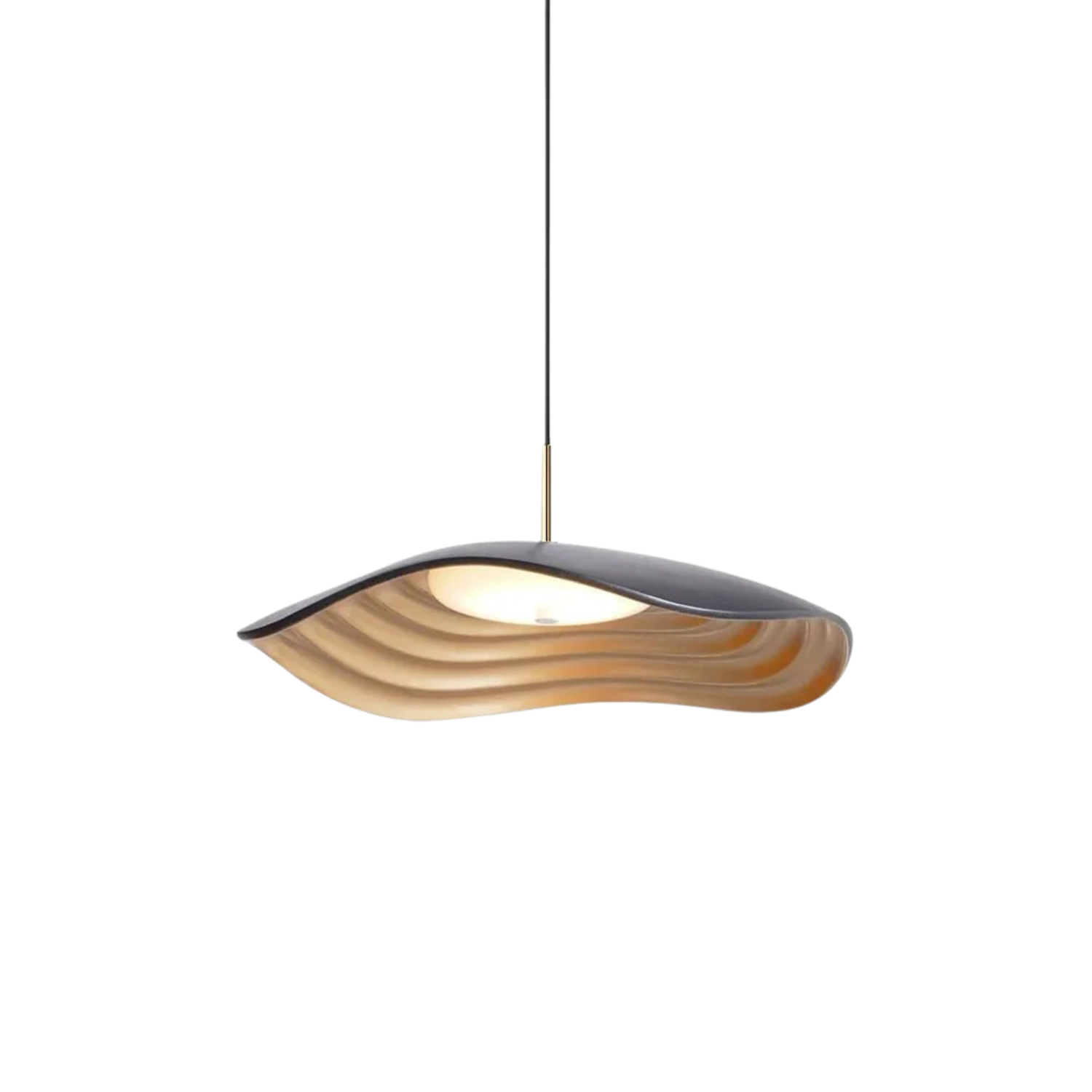 Sculptural Wave Pendant Lamp