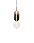 Sculptural Tinted Glass Pendant Lamp