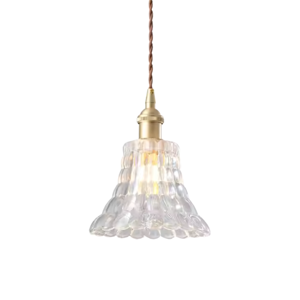 Fluted Glass Pendant Lamp