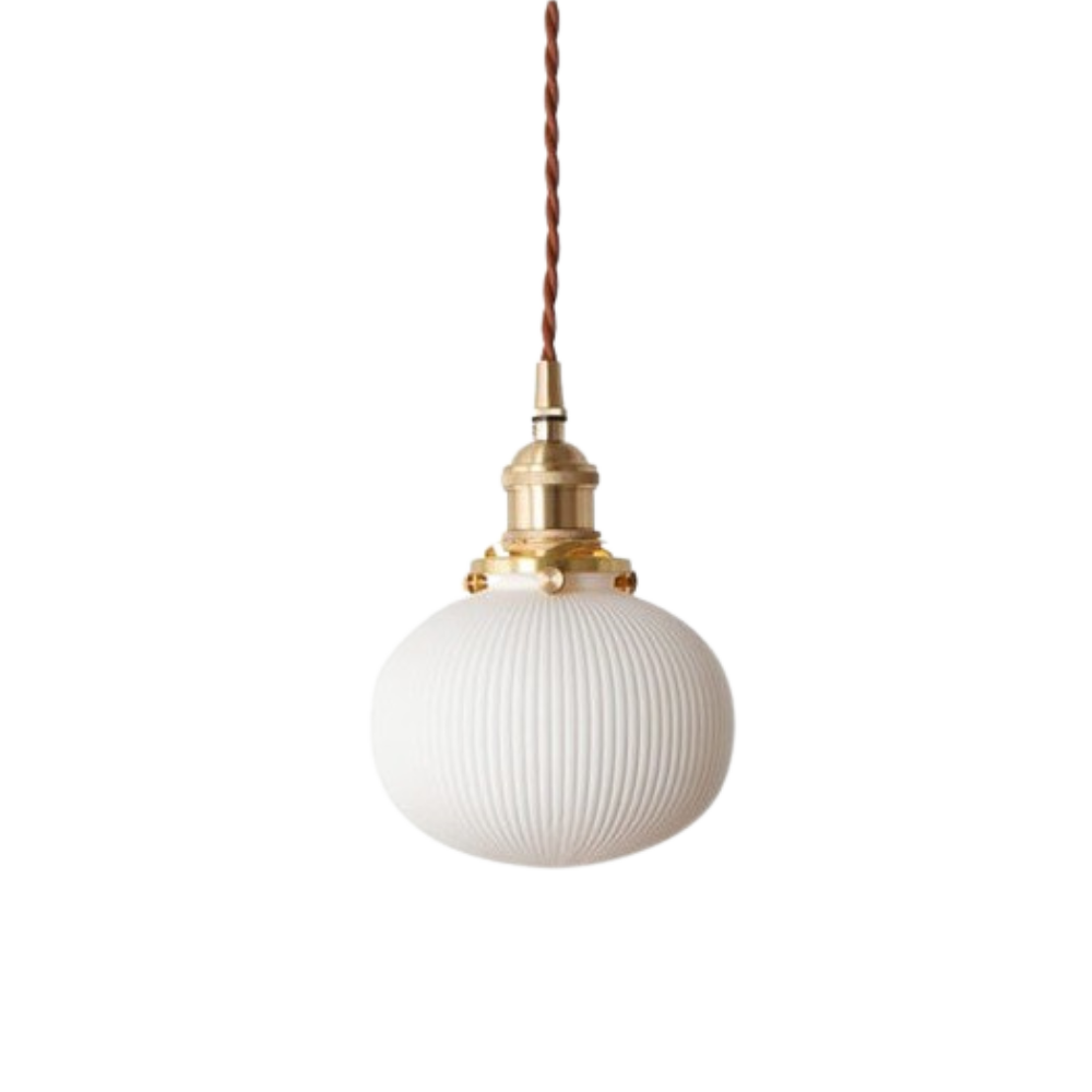 Vintage Opaline Pendant Lamp
