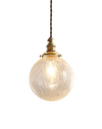 Crackled Glass Pendant Lamp