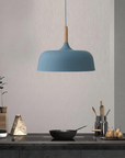 Wood Accent Cloud Pendant Lamp