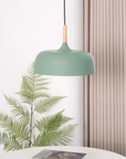 Wood Accent Cloud Pendant Lamp
