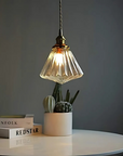 Faceted Glass Pendant Lamp