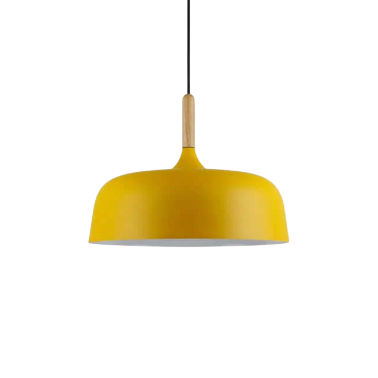 Wood Accent Cloud Pendant Lamp