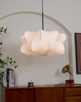 Floating Silk & Iron Pendant Lamp