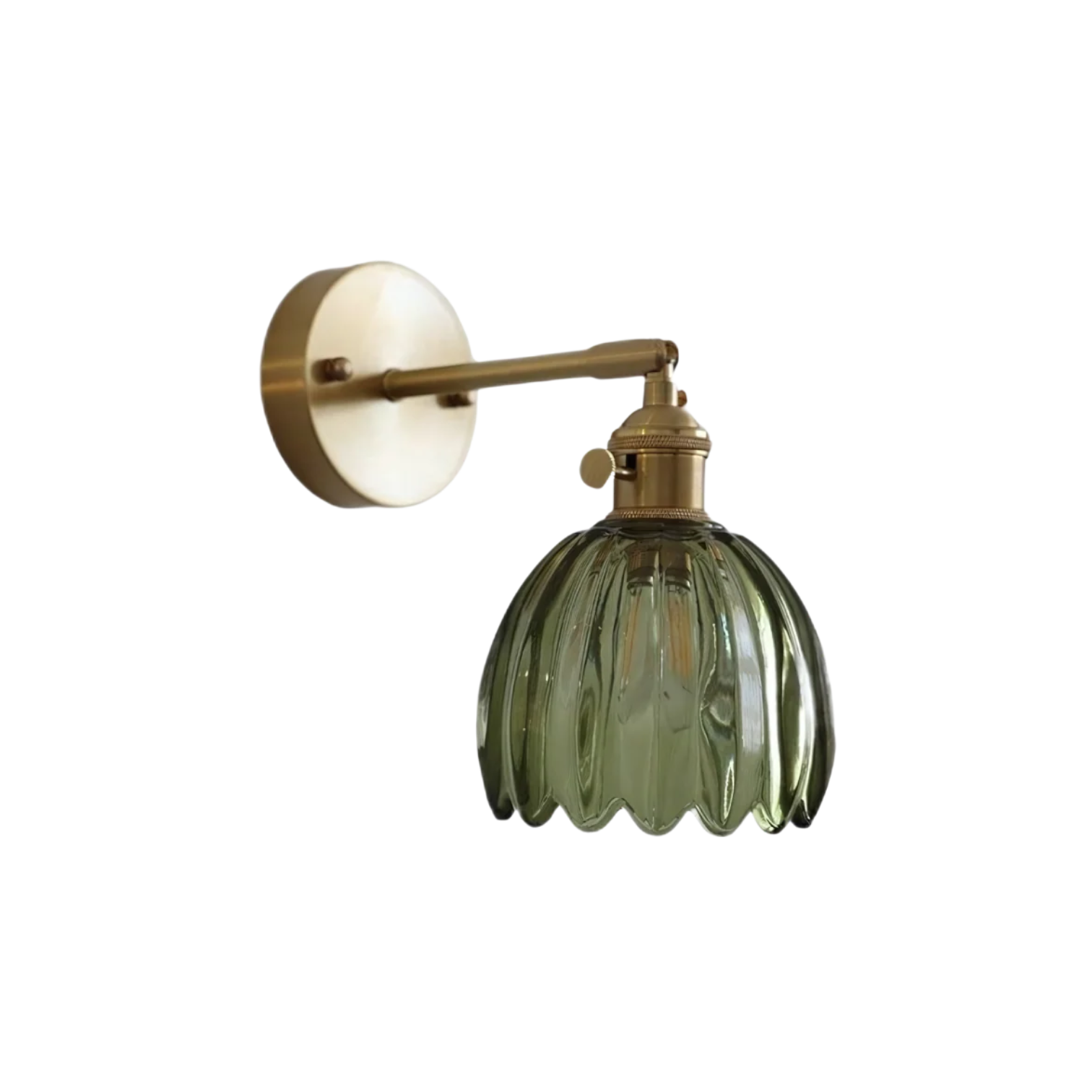 Pleated Glass Wall Lamp