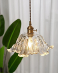 Floral Glass Pendant Lamp