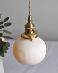 Vintage Opaline Pendant Lamp