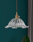 Floral Glass Pendant Lamp