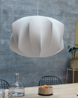Textured White Pendant Lamp