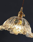 Floral Glass Pendant Lamp