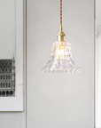 Fluted Glass Pendant Lamp