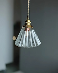 Faceted Glass Pendant Lamp