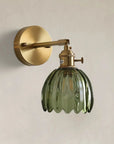 Pleated Glass Wall Lamp