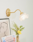 Floral Glass Wall Lamp