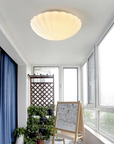 Pleated Shell-Inspired Ceiling Lamp