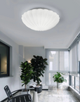 Pleated Shell-Inspired Ceiling Lamp