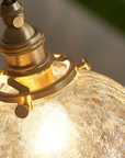 Crackled Glass Pendant Lamp