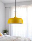 Wood Accent Cloud Pendant Lamp