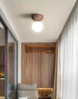 Wood & Glass Japandi Pendant Lamp