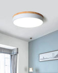 Wood Accent Ceiling Lamp