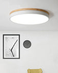 Wood Accent Ceiling Lamp