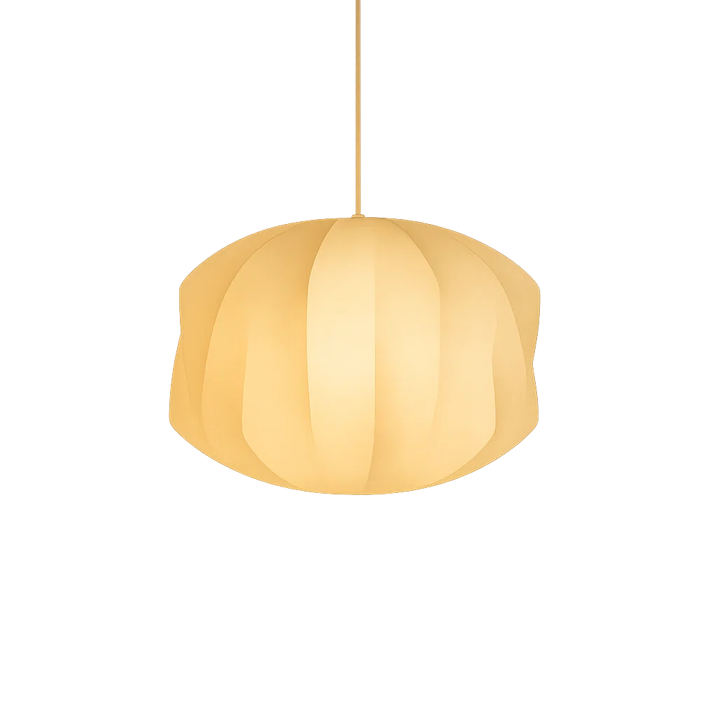 Textured White Pendant Lamp