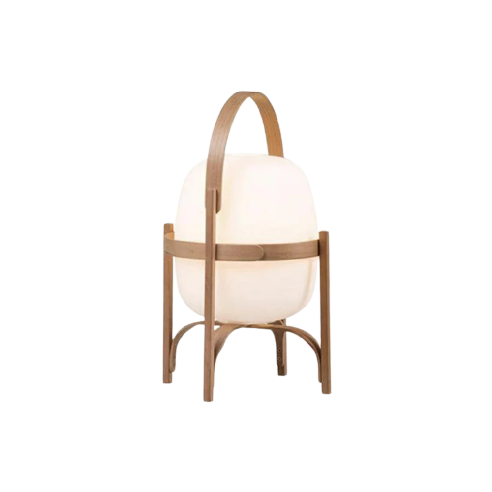 Portable Wooden Table Lamp