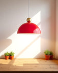 Dome-Shaped Pendant Lamp