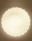 Pleated Shell-Inspired Ceiling Lamp