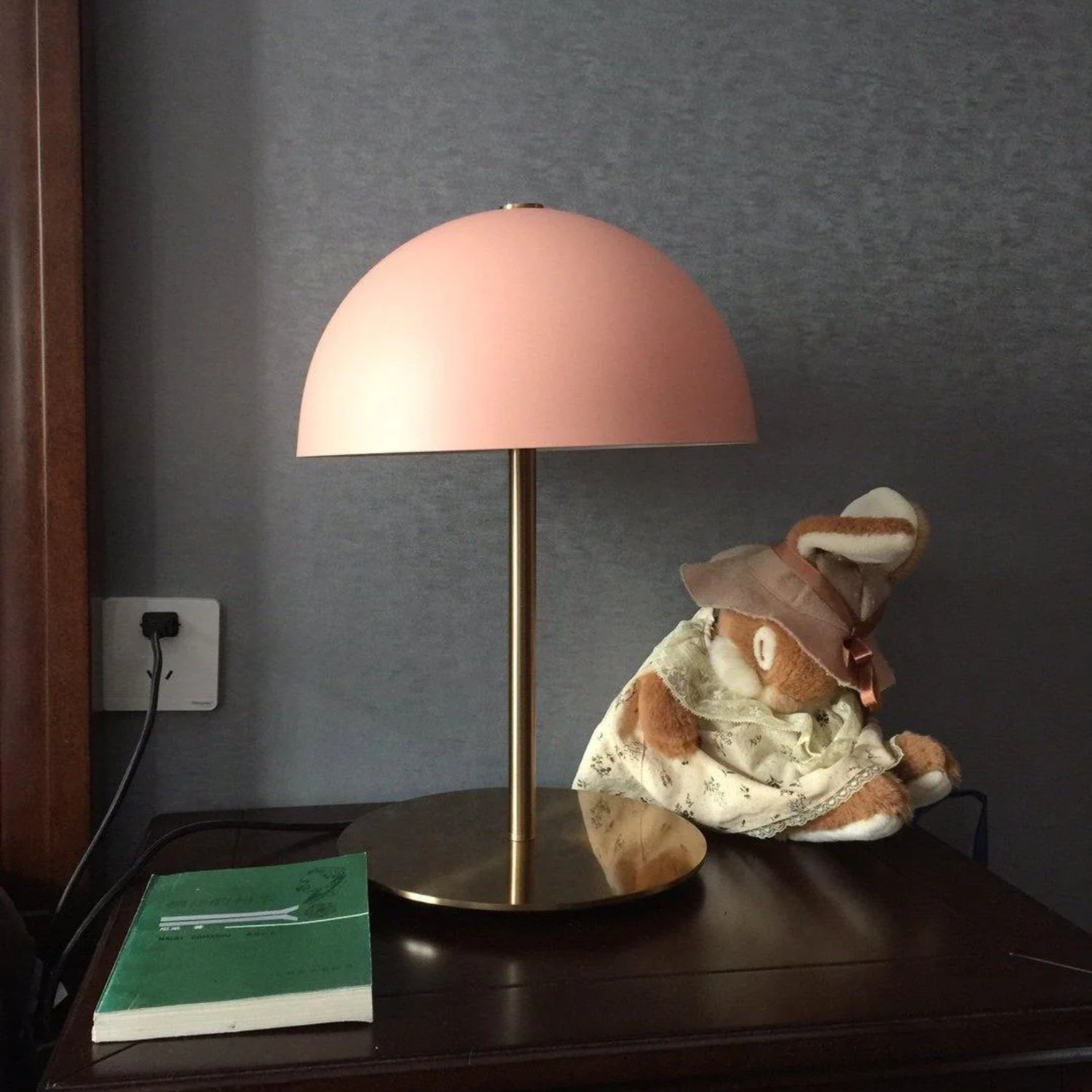 Plastic &amp; Iron Table Lamp