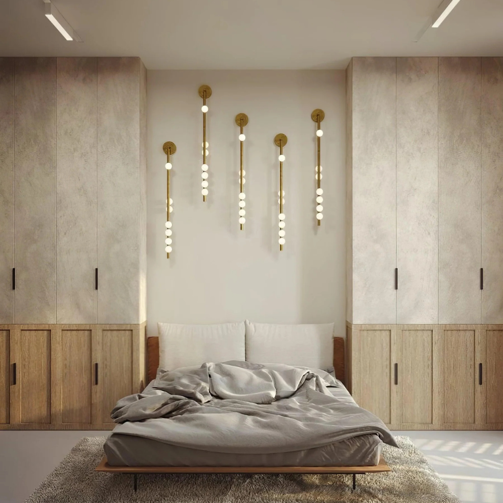 Vertical Globe Wall Lamp