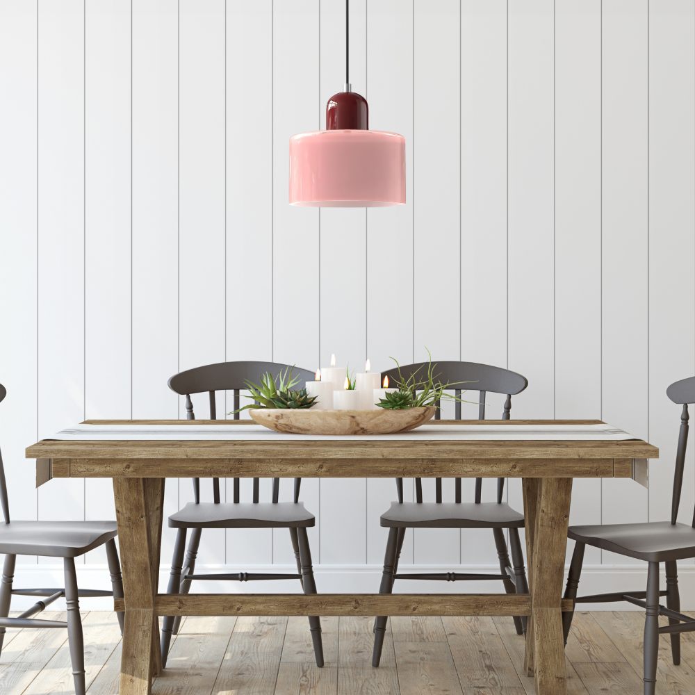 Curved Sculptural Pendant Lamp