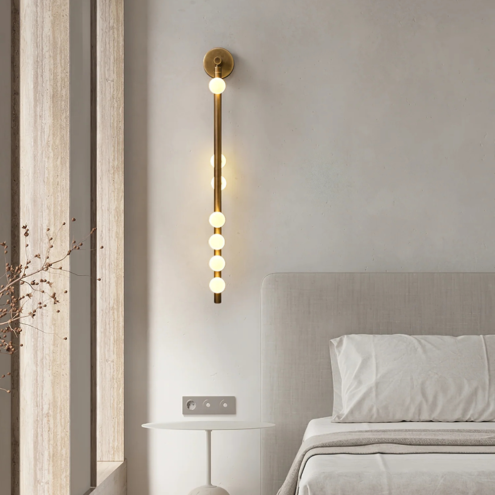 Vertical Globe Wall Lamp