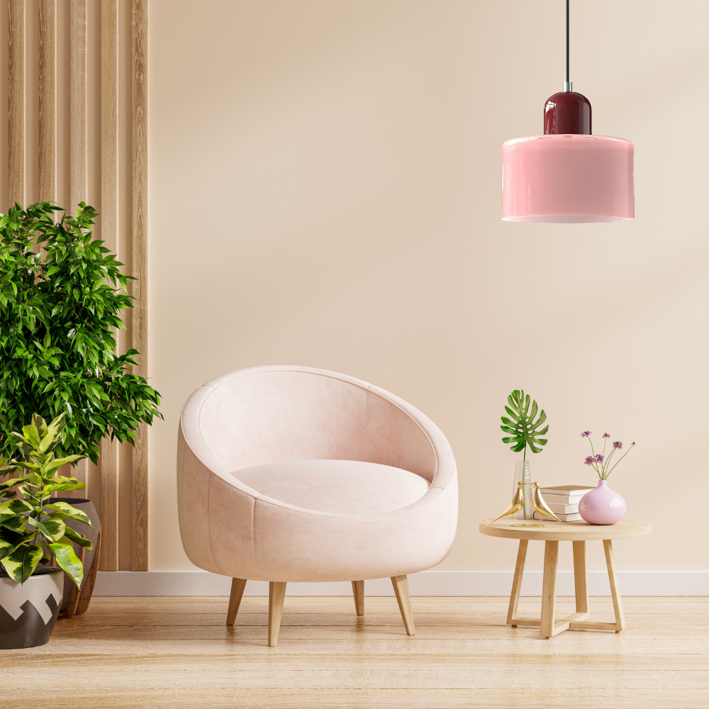 Curved Sculptural Pendant Lamp