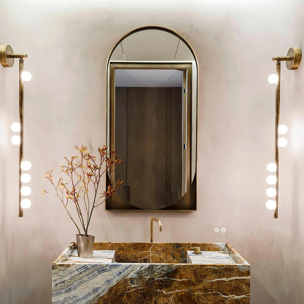 Vertical Globe Wall Lamp