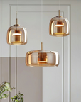 Curved Mirror-Finish Pendant Lamp