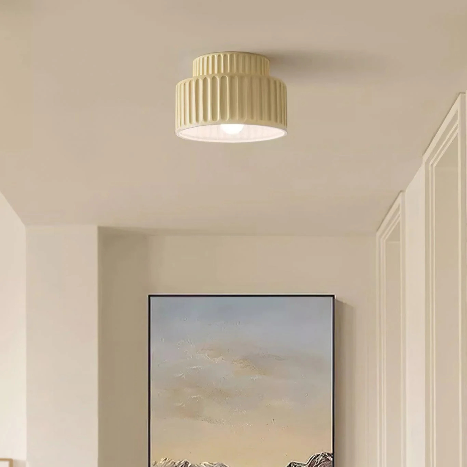 Ribbed Ceiling Lamp