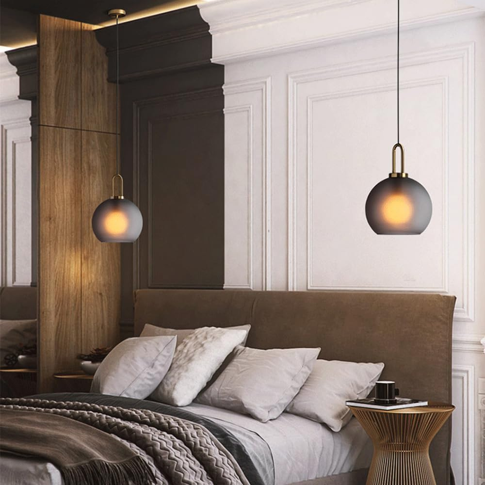 Hand-Blown Glass Pendant Lamp