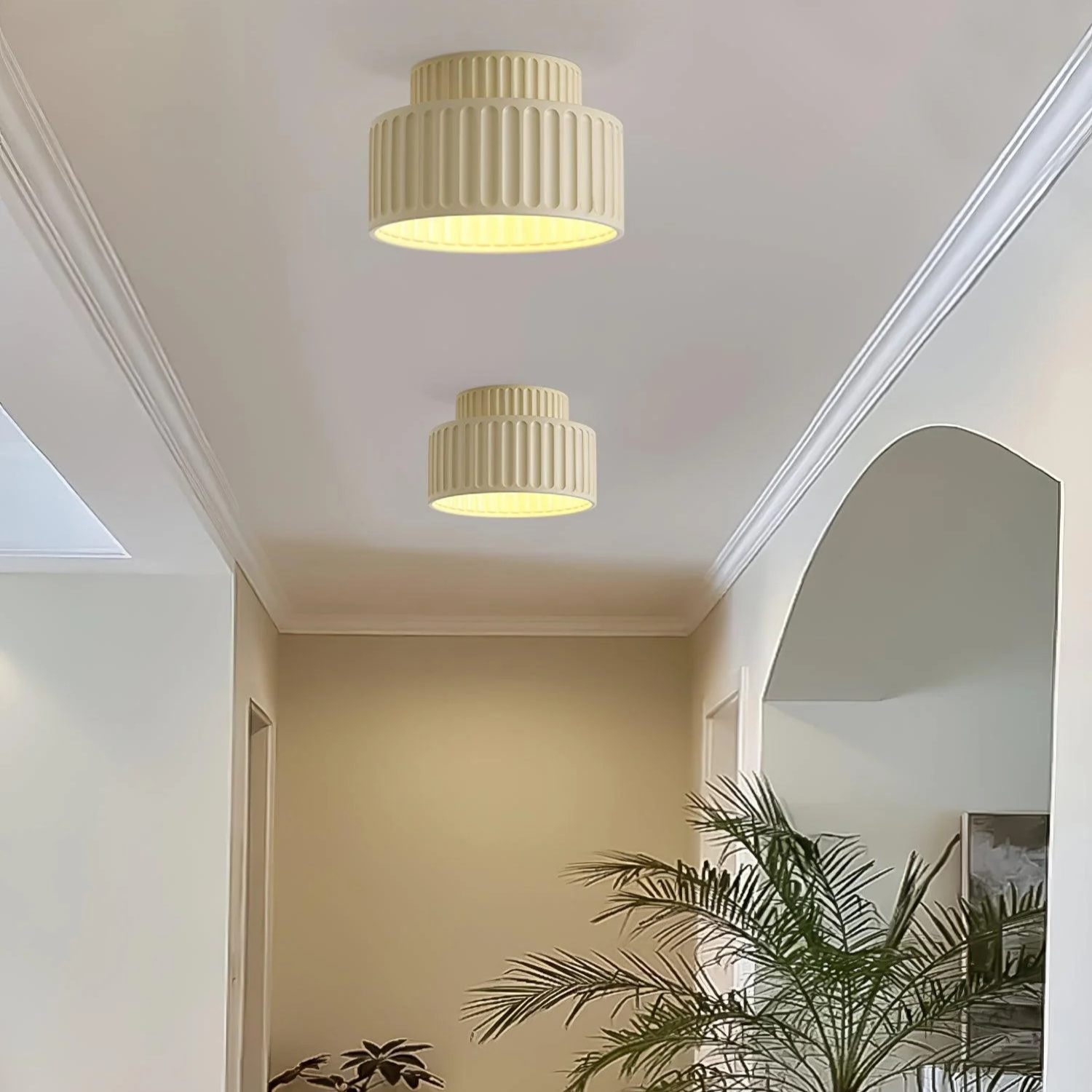 Ribbed Ceiling Lamp