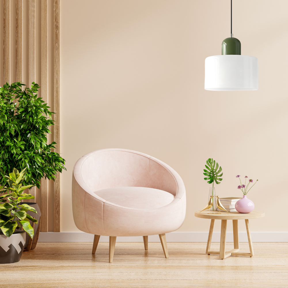 Curved Sculptural Pendant Lamp