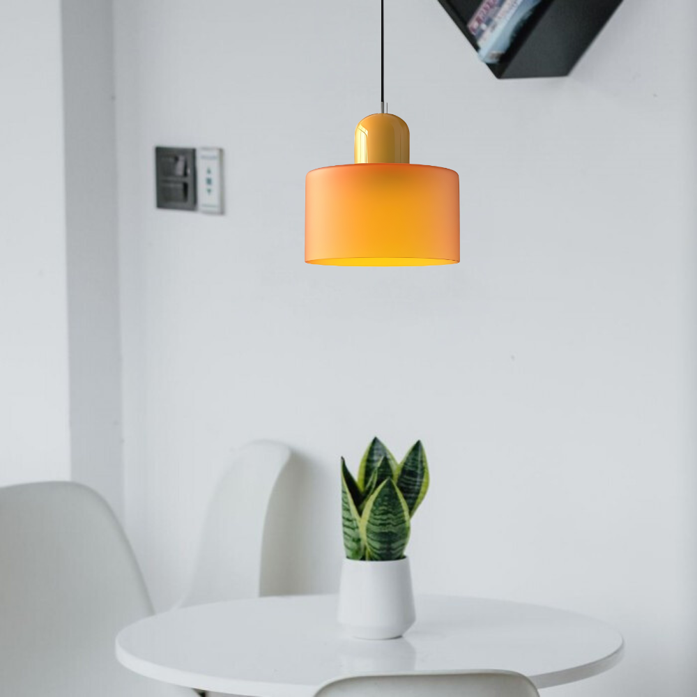 Curved Sculptural Pendant Lamp